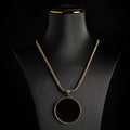 14k Gold Ice Chain with Custom Pendant