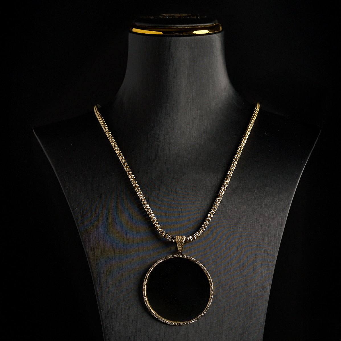 14k Gold Ice Chain with Custom Pendant