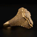 14K Gold Cross CZ Ring